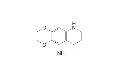 (6,7-dimethoxy-4-methyl-1,2,3,4-tetrahydroquinolin-5-yl)amine