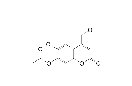 6-chloro-7-hydroxy-4-(methoxymethyl)coumarin, acetate