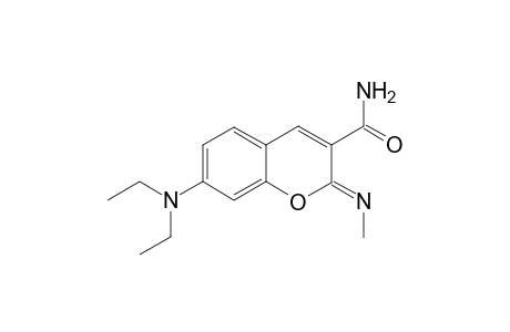(2Z)-7-(Diethylamino)-2-[(Z)-methylimino]-2H-chromene-3-carboxamide