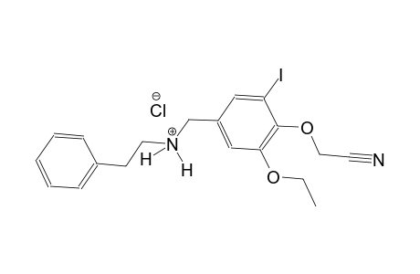 N-[4-(cyanomethoxy)-3-ethoxy-5-iodobenzyl]-2-phenylethanaminium chloride