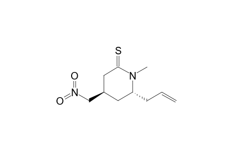 Trans-6-allyl-1-methyl-4-nitromethylpiperidine-2-thione