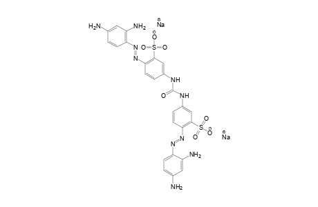 Benzenesulfonic acid, 3,3'-(carbonyldiimino)bis[6-[(2,4-diaminophenyl)azo]-, disodium salt