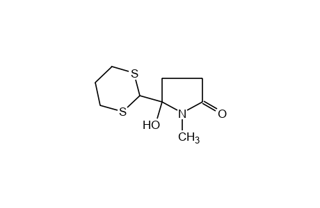 5-(m-dithian-2-yl)-5-hydroxy-1-methyl-2-pyrrolidinone