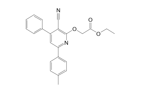 [(3-cyano-4-phenyl-6-p-tolyl-2-pyridyl)oxy]acetic acid, ethyl ester