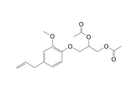 3-(4-Allyl-2-methoxyphenoxy)-1,2-propanediol, diacetate