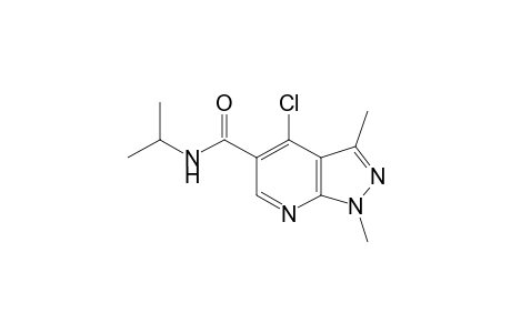 4-chloro-1,3-dimethyl-N-isopropyl-1H-pyrazolo[3,4-b]pyridine-5-carboxamide