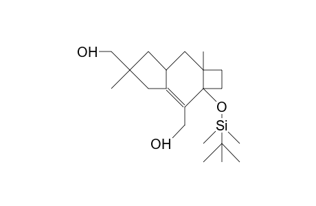 2,10b-Bis(hydroxymethyl)-6b,10a-dimethyl-3-(T-butyl-dimethyl-silyloxy)-cis-tricyclo(6.3.0.0/3,6)undec-1-ene