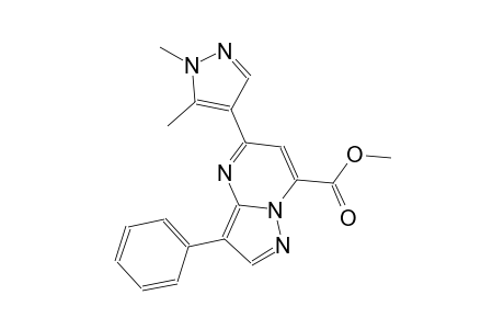 pyrazolo[1,5-a]pyrimidine-7-carboxylic acid, 5-(1,5-dimethyl-1H-pyrazol-4-yl)-3-phenyl-, methyl ester