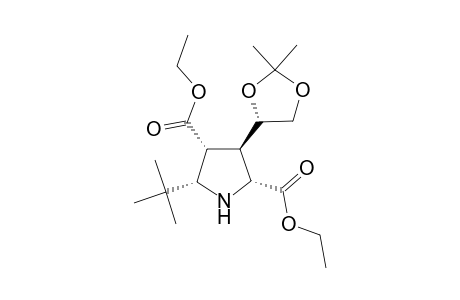 Diethyl (2R,3R,4R,5R)-5-tert-Butyl-3-[(S)-2,2-dimethyl-1,3-dioxolan-4-yl]pyrrolidine-2,4-dicarboxylate