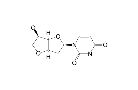 1-[(2R,3aR,6R,6aR)-6-hydroxy-2,3,3a,5,6,6a-hexahydrofuro[2,3-d]furan-2-yl]pyrimidine-2,4-quinone