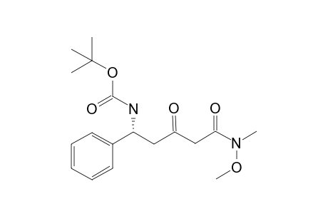 Tert-butyl (R)-(5-(methoxy(methyl)amino)-3,5-dioxo-1-phenylpentyl)carbamate