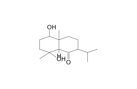 1(2H)-NAPHTALENONE, OCTAHYDRO-5,8-DIHYDROXY-4,8a-DIMETHYL-2-(1-METHYLETHYL)-