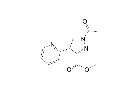 1-Acetyl-3-methoxycarbonyl-4-(2-pyridyl)-pyrazoline