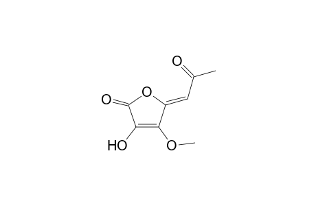 4-Methoxy-5-[Z-(acetylmethylidene]-3-hydroxy-2-furanone
