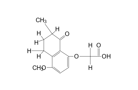 [(4-methoxy-7-methyl-8-oxo-5,6,7,8-tetrahydro-1-naphthyl)oxy]acetic acid