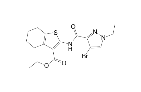 ethyl 2-{[(4-bromo-1-ethyl-1H-pyrazol-3-yl)carbonyl]amino}-4,5,6,7-tetrahydro-1-benzothiophene-3-carboxylate