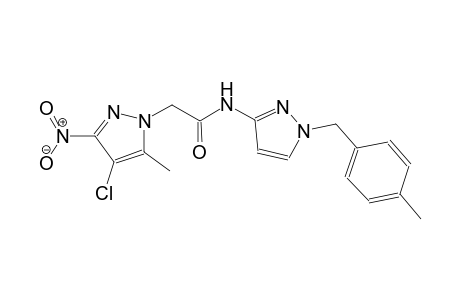 2-(4-chloro-5-methyl-3-nitro-1H-pyrazol-1-yl)-N-[1-(4-methylbenzyl)-1H-pyrazol-3-yl]acetamide