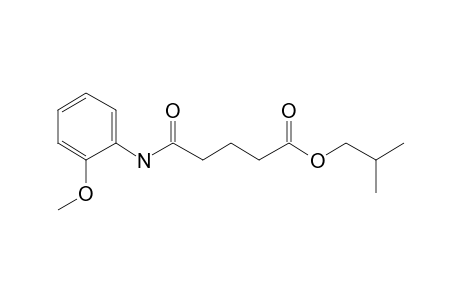 Glutaric acid, monoamide, N-(2-methoxyphenyl)-, isobutyl ester