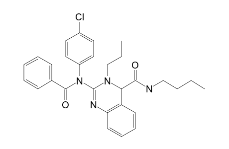 2-[Benzoyl-(4-chloro-phenyl)-amino]-3-propyl-3,4-dihydro-quinazoline-4-carboxylic acid butylamide