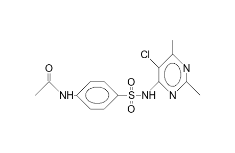 N-[4-[(5-chloro-2,6-dimethylpyrimidin-4-yl)sulfamoyl]phenyl]acetamide
