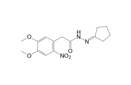 (4,5-dimethoxy-2-nitrophenyl)acetic acid, cyclopentylidenehydrazide