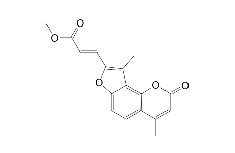 (E)-3-(4,9-Dimethyl-2-oxo-2H-furo[2,3-h]chromen-8-yl)-acrylic acid methyl ester