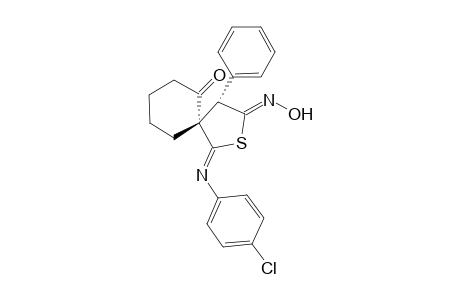 2'-(4-CHLOROPHENYLIMINO)-5'-HYDROXYIMINO-4'-PHENYL-1-OXO-2',3',4',5'-TETRAHYDROSPIRO-[CYCLOHEXANE-2,3'-THIOPHENE]