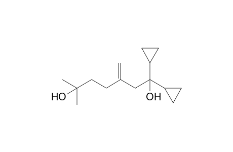 1,1-Dicyclopropyl-6-methyl-3-methyleneheptane-1,6-diol