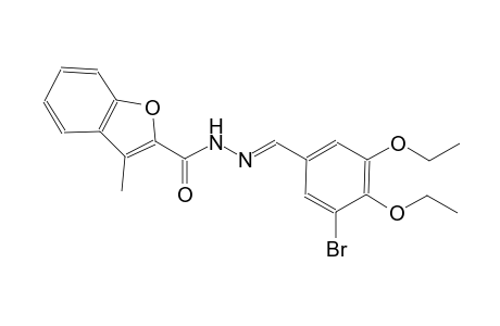 N'-[(E)-(3-bromo-4,5-diethoxyphenyl)methylidene]-3-methyl-1-benzofuran-2-carbohydrazide