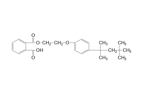 phthalic acid, mono{2-[p-(1,1,3,3-tetramethylbutyl)phenoxy]ethyl}ester