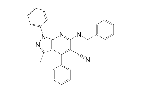 6-[N-Benzylamino]-5-cyano-3-methyl-1,4-diphenyl-4H-pyrano[2,3-c]pyrazole