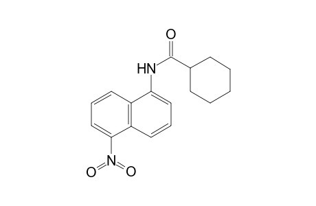 cyclohexanecarboxamide, N-(5-nitro-1-naphthalenyl)-