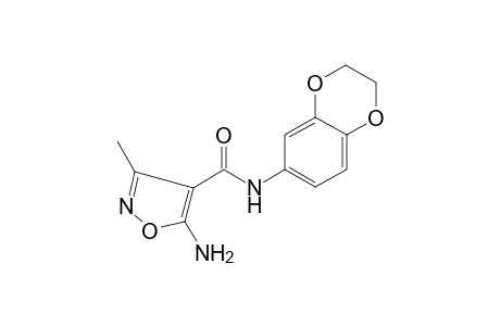 4-Isoxazolecarboxamide, 5-amino-N-(2,3-dihydro-1,4-benzodioxin-6-yl)-3-methyl-