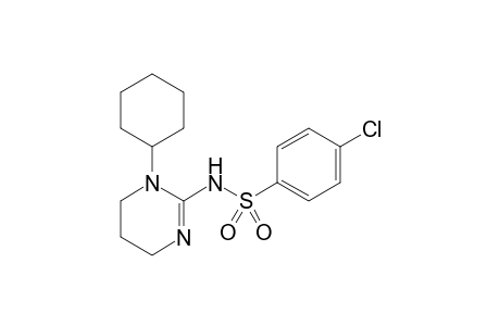 4-chloro-N-(1-cyclohexyl-5,6-dihydro-4H-pyrimidin-2-yl)benzenesulfonamide