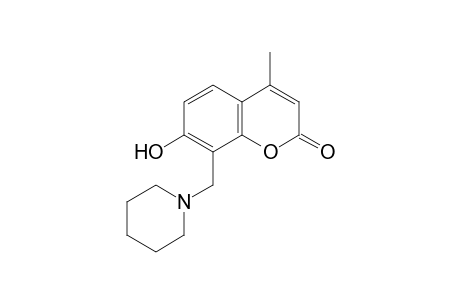 7-hydroxy-4-methyl-8-(piperidinomethyl)coumarin