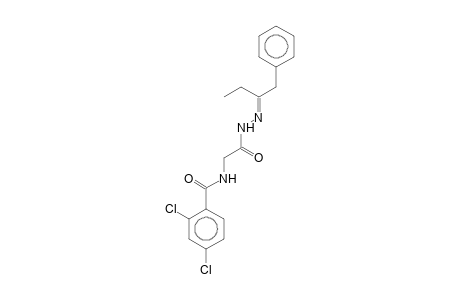 N'-(1-Phenyl-2-butenylidene)-2-(2,4-dichlorobenzamido)acethydrazide