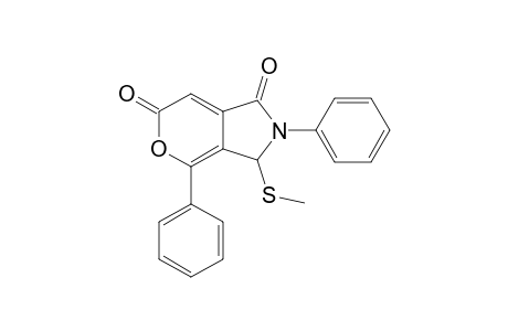 3-Methylthio-2,4-diphenyl-1,6-dioxo-2,3-dihydropyrano[3,4-c]pyrrole