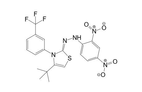 N-[4-tert-Butyl-3-(3-trifluoromethylphenyl)-2,3-dihydrothiazol-2-ylidene]-N'-(2,4-dinitrophenyl)hydrazine