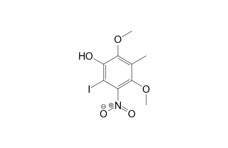 2-Iodo-4,6-dimethoxy-5-methyl-3-nitrophenol