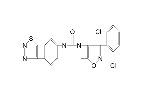 1-[3-(2,6-dichlorophenyl)-5-methyl-4-isoxazol]-3-[p-(1,2,3-thiadiazol-4-yl)phenyl]urea