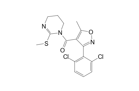 1-{[3-(2,6-dichlorophenyl)-5-methyl-4-isoxazolyl]carbonyl}-2-(methylthio)-1,4,5,6-tetrahydropyrimidine