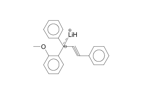 LITHIUM 1-ORTHO-METHOXYPHENYL-1,3-DIPHENYLPROPARGYL (CLOSED ION PAIR)