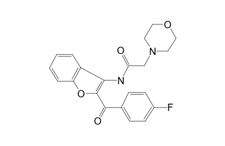 Acetamide, N-[2-(4-fluorobenzoyl)-3-benzofuryl]-2-(4-morpholyl)-