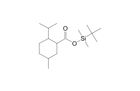 Cyclohexanecarboxylic acid, 5-methyl-2-(1-methylethyl)-, tbdms derivative