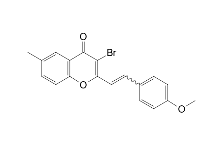 3-Bromo-2-(p-methoxystyryl)-6-methylchromone