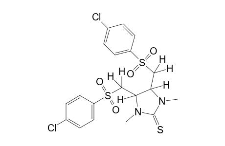 4,5-bis{[(p-chlorophenyl)sulfonyl]methyl}-1,3-dimethyl-2-imidazolidinethione