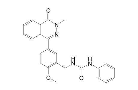 N-[2-methoxy-5-(3-methyl-4-oxo-3,4-dihydro-1-phthalazinyl)benzyl]-N'-phenylurea