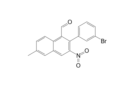 3-Nitro-6-methyl-2-(3-bromophenyl)-naphthalene-1-carbaldehyde