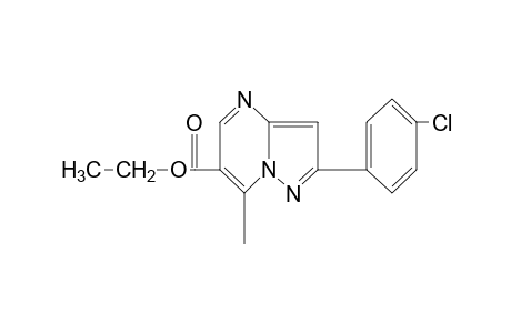 2-(p-chlorophenyl)-7-methylpyrazolo[1,5-a]pyrimidine-6-carboxylic acid, ethyl ester