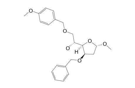 (1R)-1-[(2R,3R,5S)-3-benzoxy-5-methoxy-tetrahydrofuran-2-yl]-2-p-anisyloxy-ethanol